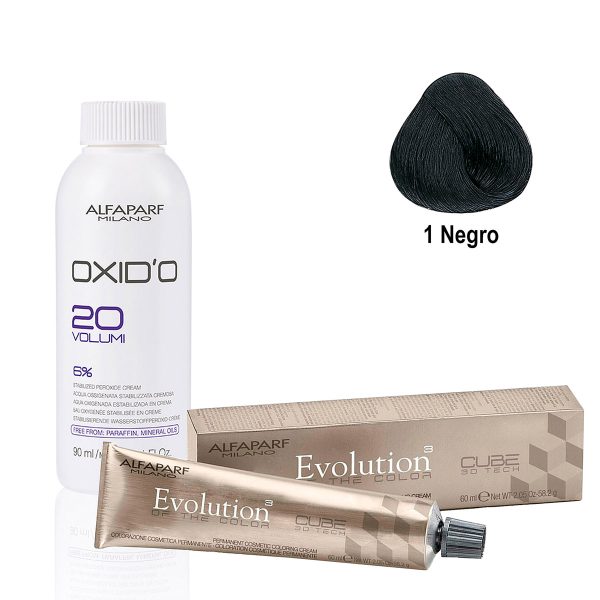 Kit Tintura Profesional Evolution Alfaparf permanente + Oxidante