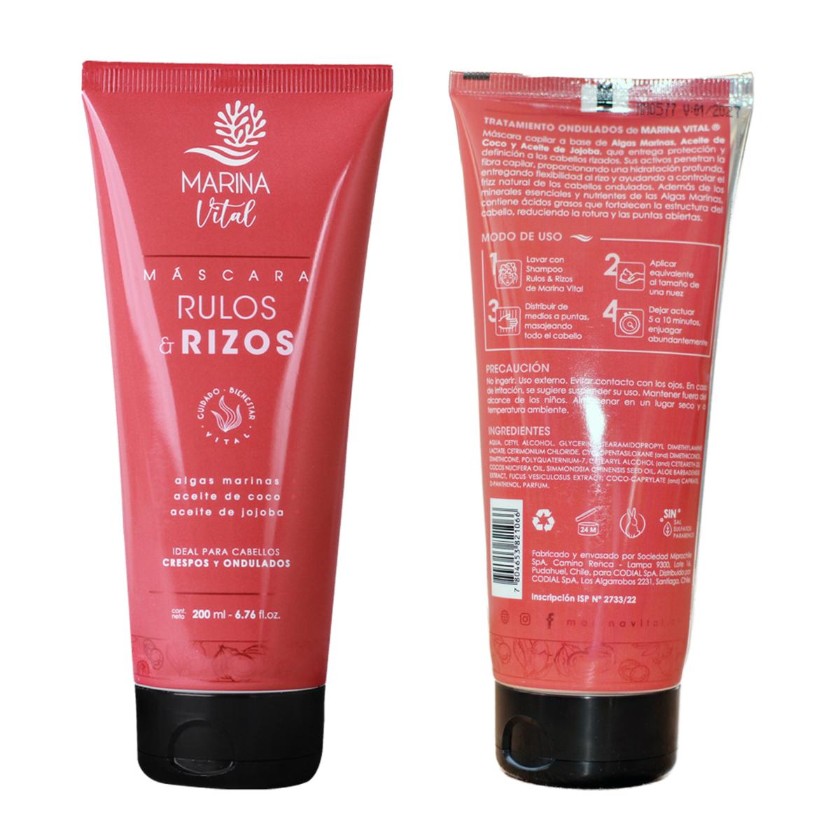 Mascara Rulos & rizos Algas Marinas