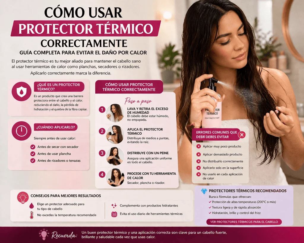 Cómo usar protector térmico correctamente