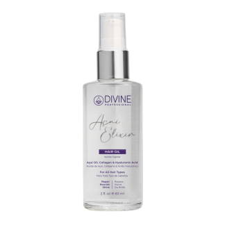 Aceite capilar Açaí Elixir Divine Professional para brillo y control del frizz